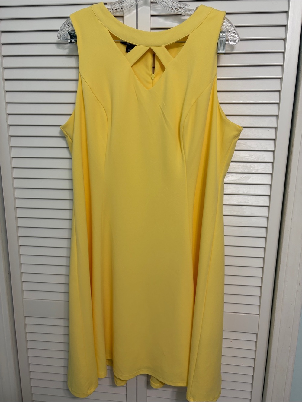 Alyx Sunny Yellow Sleeveless Midi Dress
